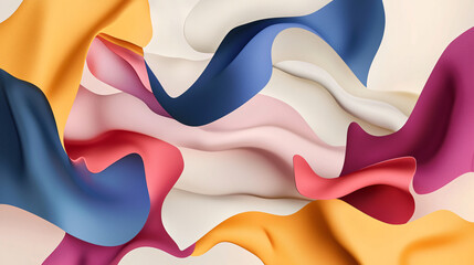 Poster - Eye-catching colorful background showcasing a fragmented composition with a rich array of different colors and textures.