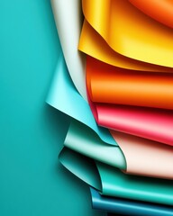 Fototapete - Vibrant Gradient Flow Cutting-Edge Digital Art and Modern Design Dynamics - Innovative Visual Branding for Creative Tech and Marketing Landscapes