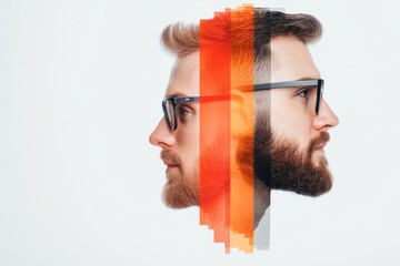 Poster - Digital Identity Mosaic Gradient-Layered Profile Revealing Innovative Personal Branding and Transformative Self-Expression in Modern Creative Professional Landscape