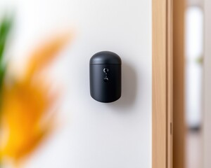 Aufkleber - Minimalist Smart Home Security Sleek AI-Powered Surveillance Device for Modern Urban Living - Intelligent Connected Lifestyle Innovation