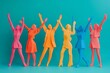 © Imagentive - Colorful Paper Cutout People Celebrating Teamwork13