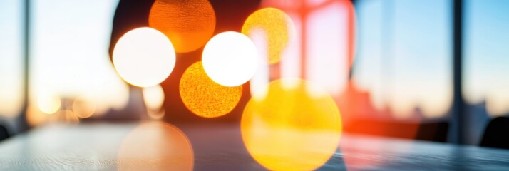 Poster - Immersive Corporate Zen Blurred Luxury Boardroom Bokeh - Innovative Leadership Visualization for Next-Gen Strategic Collaboration