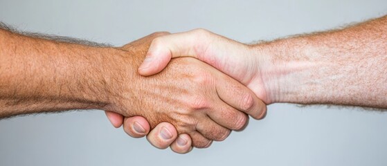 Aufkleber - Inclusive Collaborative Partnership Multicultural Professional Handshake Symbolizing Trust, Diversity, and Sustainable Business Connection in Modern Workplace Dynamics