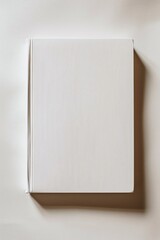 Poster - Open book creating a silhouette on a blank backdrop, offering space for your text