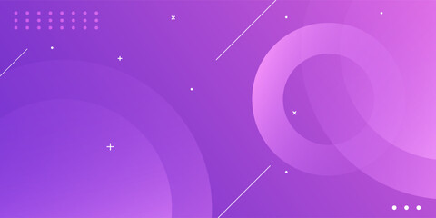 Wall Mural - dynamic vivid pink abstract with colorful gradient background. circle shapes composition space. suit
