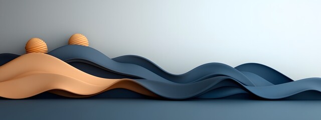 Poster - Captivating indigo digital waves pulsing and rippling across a sleek monochrome canvas exemplifying the mesmerizing potential of emergent technology otherworldly and visually compelling