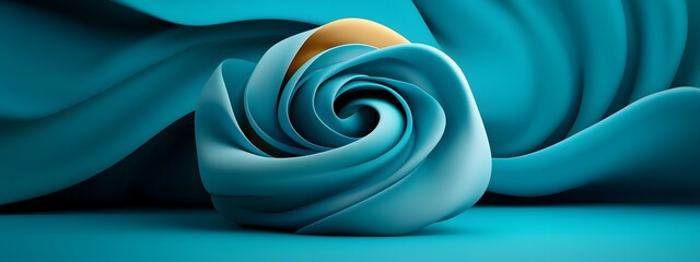 Poster - Hypnotic cerulean digital currents gracefully traversing a stark monochrome canvas evoking the limitless possibilities of innovative systems and generative art