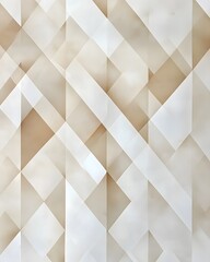 Poster - Abstract Geometric Beige and White Diamond Pattern Background Design