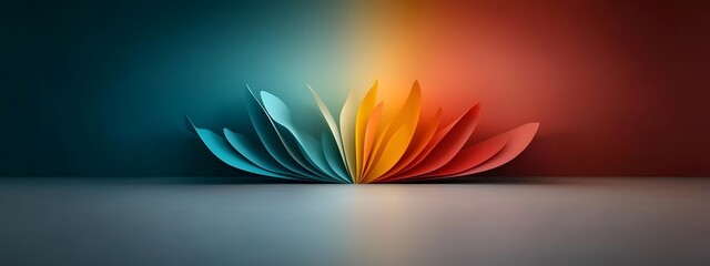 Poster - Luminous optical device generating a mesmerizing display of illumination and shimmering spectrums of color encased in a sleek high tech enclosure