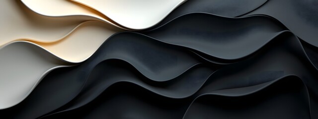 Poster - Mesmerizing sapphire digital ripples surging across a minimalist black and white expanse representing the ceaseless evolution of pioneering systems  This captivating
