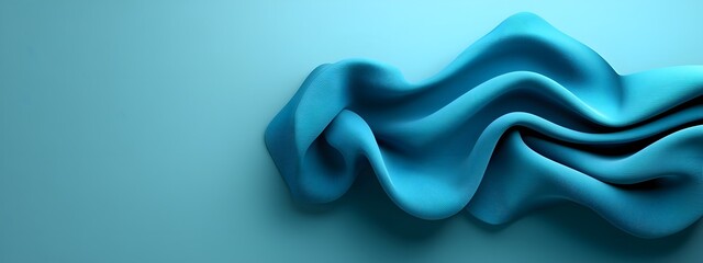 Fototapete - Shimmering azure digital currents rippling across a stark monochrome plane symbolizing the immersive nature of emerging technologies