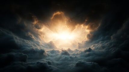 Wall Mural - Cosmic event stellar explosion in the universe cloudy space digital artwork celestial viewpoint