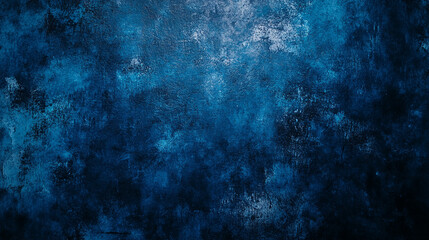 Poster - A textured blue abstract background with shades of light and dark creating depth and movement across the canvas