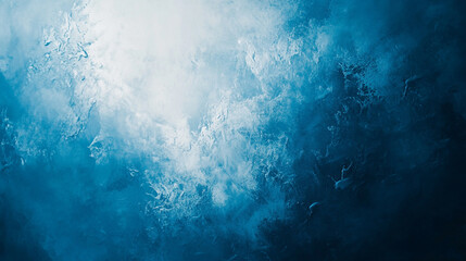 Poster - Abstract blue and white texture with light shining through creating a dreamy and ethereal effect