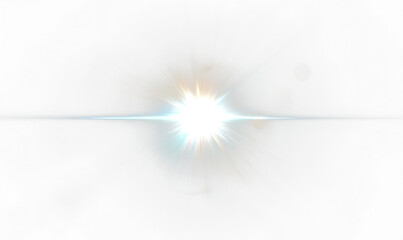 Wall Mural - Bright Celestial Light Burst with Angelic Glow Isolate on Transparent Background, cutout, png