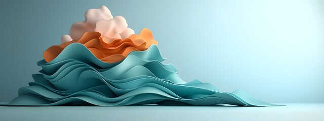 Poster - Captivating digital currents undulating generative waveforms and prismatic holographic effects in a modernist constructivist style procedural animation against a sleek minimalist backdrop