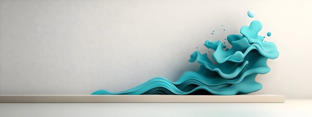 Fototapete - Captivating digital tides surging dynamically across a monochrome geometric plane symbolizing the rapid progression of innovative technologies and data flows