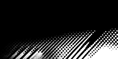 Poster - Abstract Geometric Dot Pattern with Gradient Lines and Seamless Vector Design