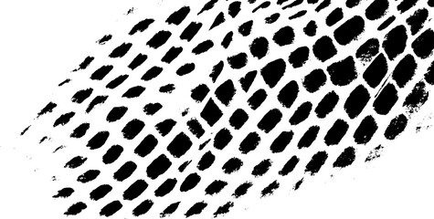 Poster - Snakeskin Texture Pattern with Reptile Scales and Distressed Concrete Effect.