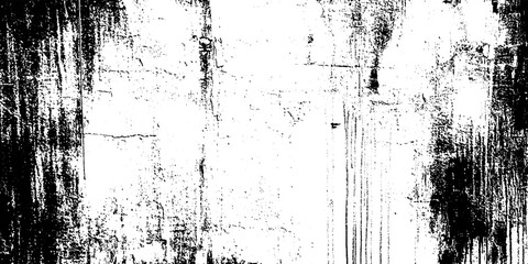 Poster - White Distressed Wall Background with Cracks and Rough Cement Grunge Texture