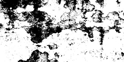Poster - Overlay Texture with White Distressed Wall Cracks and Rough Cement Background.