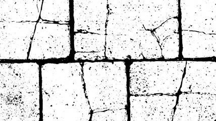 Poster - Grunge brick wall background with rough distressed texture. Vintage crackled stone and concrete effect with dusty overlays for aged retro and urban designs