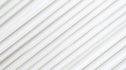 Poster - A minimalist white background with diagonal lines creating a subtle textured pattern and soft shadows
