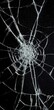 © Jannik - Cracked glass screen on a black background, phone wallpaper