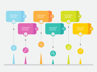 Wall Mural - business steps timeline infographics element for background, presentation, report
