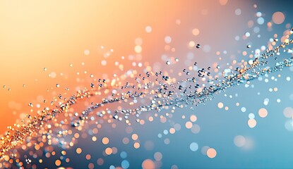 Wall Mural - Abstract water droplets and light bokeh