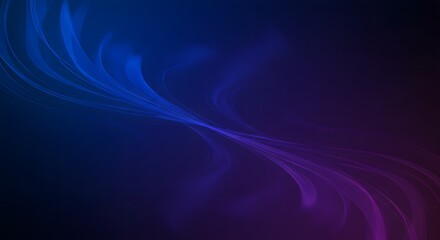 Aufkleber - Flowing Abstract Wave Background in Blue and Purple Gradient Style