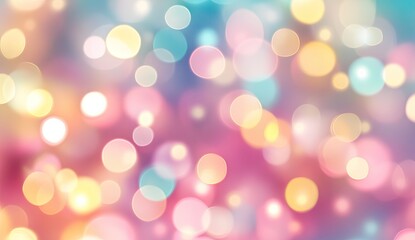 Wall Mural - Abstract bokeh background with pastel colors