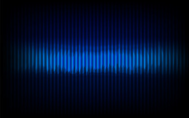 Fototapete - Abstract blue light streaks background black texture dark