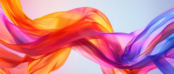 Wall Mural - abstract colorful backgrounds with 3d twisted ribbons vibrant banner design creative advertising bra