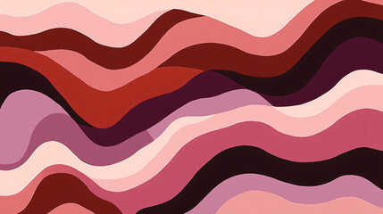 Poster - Captivating pink and purple wave pattern featuring bold angular lines cutting through softer organic curves for a beautiful abstract design.