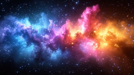 colorful nebula cosmic cloud space background