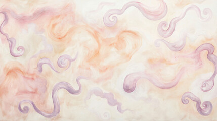 Poster - Captivating painting featuring a pink and purple swirl design that evokes emotion and creativity through vibrant color and unique composition.