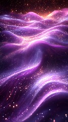 a beautiful galaxy display with purple swirling celestial patterns
