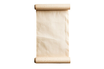 Wall Mural - ancient looking scroll, parchment background illustration, cut out transparent