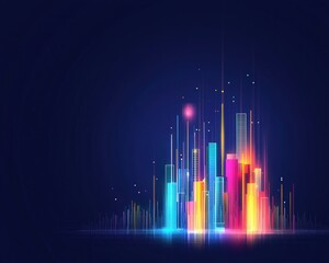 Poster - Holographic city with secure data transmission beams