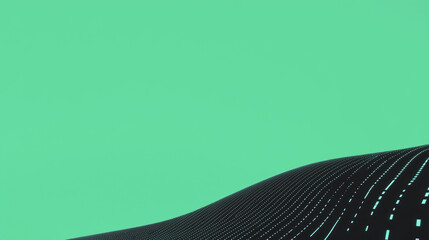 Poster - Waveform of Light: A mesmerizing image showcasing a digital waveform undulating against a striking backdrop.