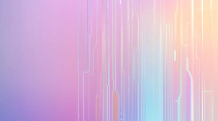 Poster - Abstract Technological Canvas: A vibrant, abstract composition featuring lines and shapes. The color palette creates a sense of dynamism and futuristic themes.
