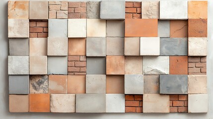 Poster - Abstract stone tile mosaic texture background