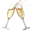 © Ridwan - two glasses of champagne on transparent background