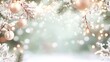 © tawat - Sparkling christmas background with snowdusted fir branches and festive winter wonderland