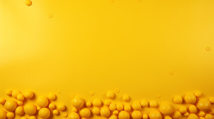 Leinwandbilder - 
A smooth, solid, bright yellow background with small bubbles scattered across, leaving space for text.

