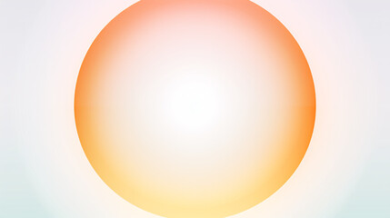 Leinwandbilder - A white background with a pastel gradient, featuring a circle with orange and green hues, ideal for high-tech presentations.

