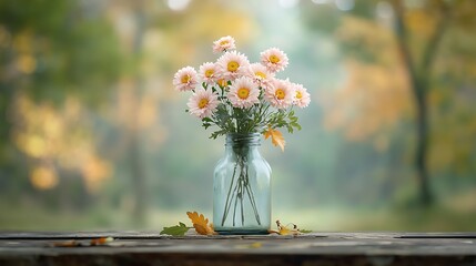 Poster - Peaceful flower bouquet soft focus photography