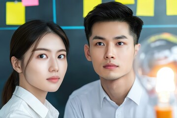 Poster - Young professionals in modern office setting