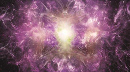 Poster - A stunning purple and yellow abstract design representing creativity and imagination in a vibrant and expressive visual composition.